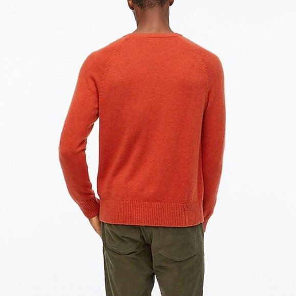 J crew Factory Crewneck Sweater In supersoft Wool Blend Rust New With/Defects - Picture 2 of 9
